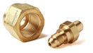 NOS/Nitrous Oxide System 16100NOS Nitrous Bottle Nut And Nipple; Standard Medical Bottle Type Nut And -4AN Nipple; - Truck Part Superstore