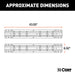 CURT 16104 CURT 16104 Industry-Standard 5th Wheel Hitch Rails; Gloss Black; 25;000 Pounds - Truck Part Superstore