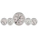 AutoMeter 1611 GAUGE KIT; 5 PC.; 3 1/8in./2 1/16in.; MECH. SPEEDO.; WTMP/OILP; OLD TYME WHT - Truck Part Superstore
