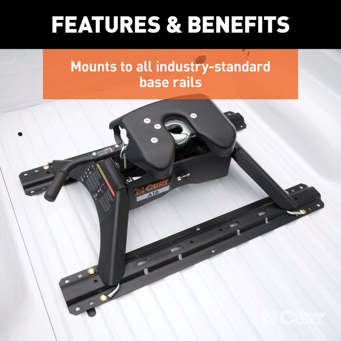 CURT 16120 CURT 16120 A16 5th Wheel Hitch; 16;000 lbs - Truck Part Superstore