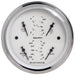 AutoMeter 1612 3-3/8in. QUAD GAUGE; 100 PSI/100-250 deg.F/8-18V/240-33 O; OLD-TYME WHITE - Truck Part Superstore
