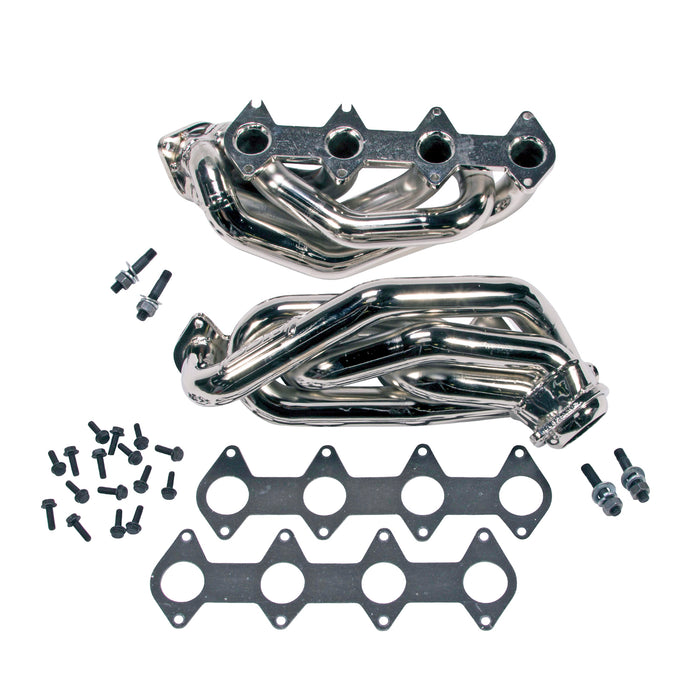 BBK Performance Parts 1612 2005-2010 MUSTANG GT 1-5/8 SHORTY TUNED LENGTH HEADERS (CHROME). - Truck Part Superstore