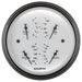 AutoMeter 1614 3-3/8in. QUAD GAUGE; 100 PSI/100-250 deg.F/8-18V/0-90 O; OLD-TYME WHITE - Truck Part Superstore
