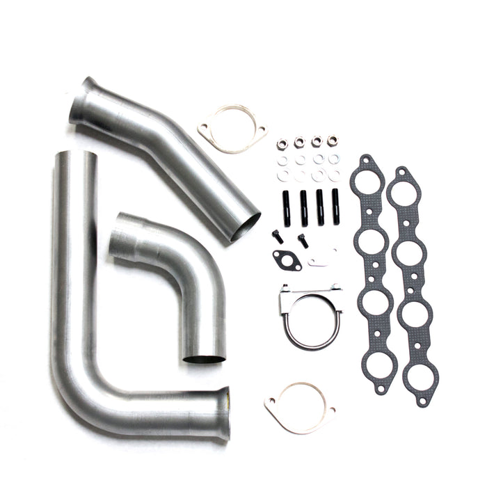 BBK Performance Parts 1614 1999-02 GM FULL SIZE TRUCK 1-3/4 LONG TUBE HEADERS & Y PIPE (TITANIUM CERAMIC) - Truck Part Superstore