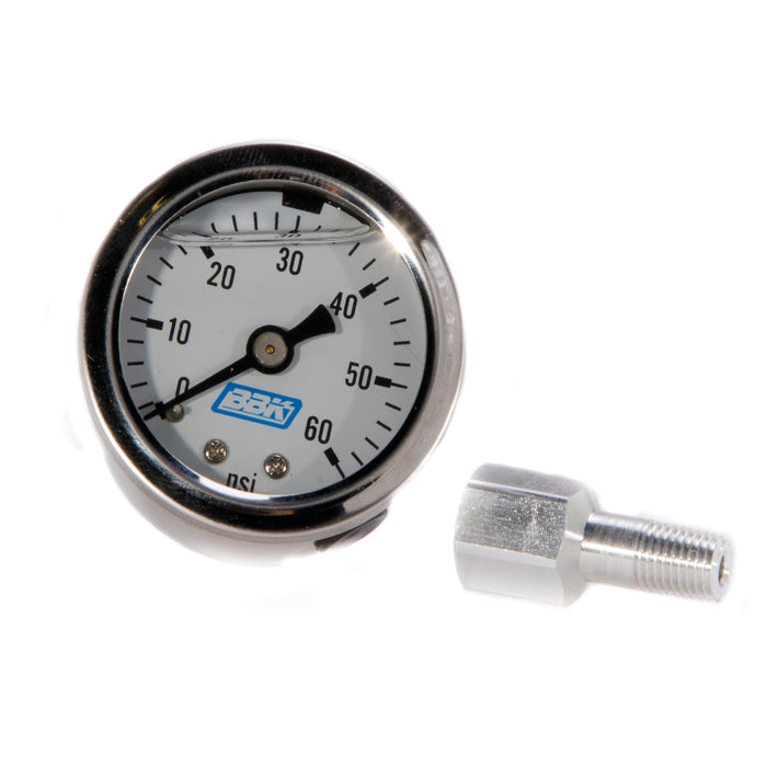 BBK Performance Parts 1617 1986-1993 MUSTANG 5.0 FUEL PRESSURE GAUGE & ADAPTER 0-60 PSI. - Truck Part Superstore