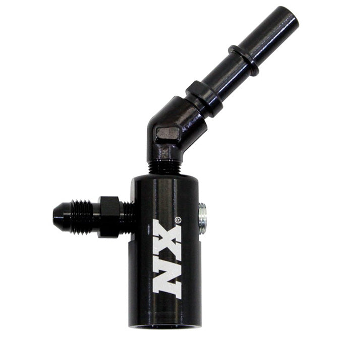 Nitrous Express 16185-45 3/8-10MM LATE MODEL BILLET FUEL LINE ADAPTER; 45 DEGREE - Truck Part Superstore