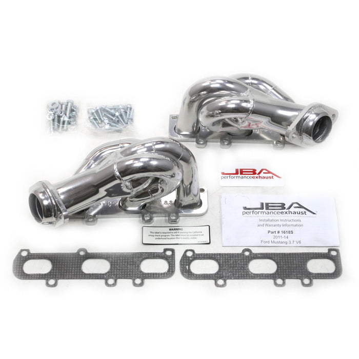 JBA Racing Headers 1618SJS 11-17 Mustang 3.7L V6 Sil Cer - Truck Part Superstore