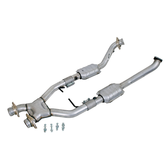 BBK Performance Parts 1618 1996-1998 MUSTANG COBRA 4.6L 4V 2.5 FULL X PIPE W/CONVERTERS - Truck Part Superstore