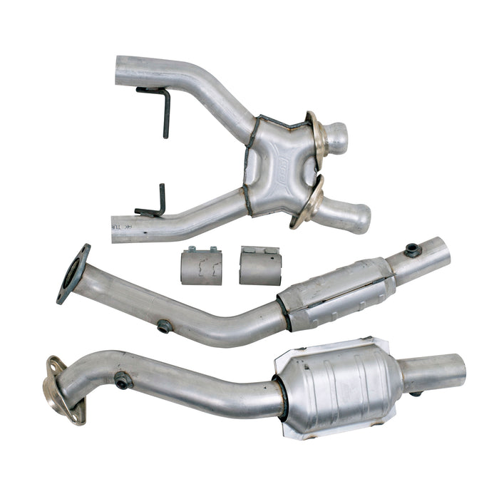 BBK Performance Parts 1618 1996-1998 MUSTANG COBRA 4.6L 4V 2.5 FULL X PIPE W/CONVERTERS - Truck Part Superstore