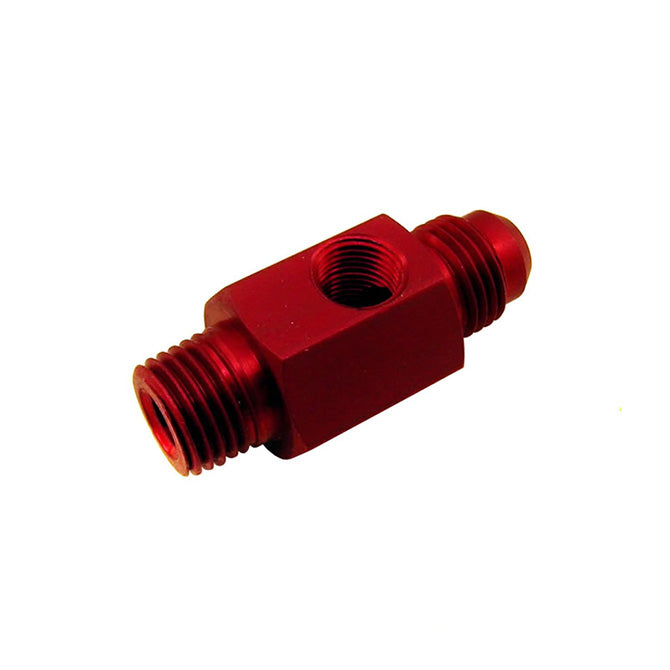 Nitrous Express 16204 1/4 NPT X 6AN W/1/8 NPT GAUGE HOLE (FUEL BYPASS FITTING) - Truck Part Superstore