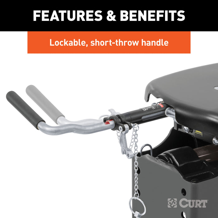 CURT 16246 CURT 16246 Q24 5th Wheel Hitch with Base Rails; 24;000 lbs - Truck Part Superstore