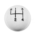 Hurst 1630002 Classic Shifter Knob; 4 Speed; 3/8 in.-24 Threads; White; - Truck Part Superstore