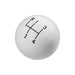 Hurst 1630002 Classic Shifter Knob; 4 Speed; 3/8 in.-24 Threads; White; - Truck Part Superstore