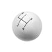 Hurst 1630003 Classic Shifter Knob; 4 Speed; 3/8 in.-16 Threads; White; - Truck Part Superstore
