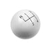 Hurst 1630003 Classic Shifter Knob; 4 Speed; 3/8 in.-16 Threads; White; - Truck Part Superstore