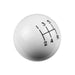 Hurst 1630008 Classic Shifter Knob; 5 Speed; 3/8 in.-16 Threads; White; - Truck Part Superstore