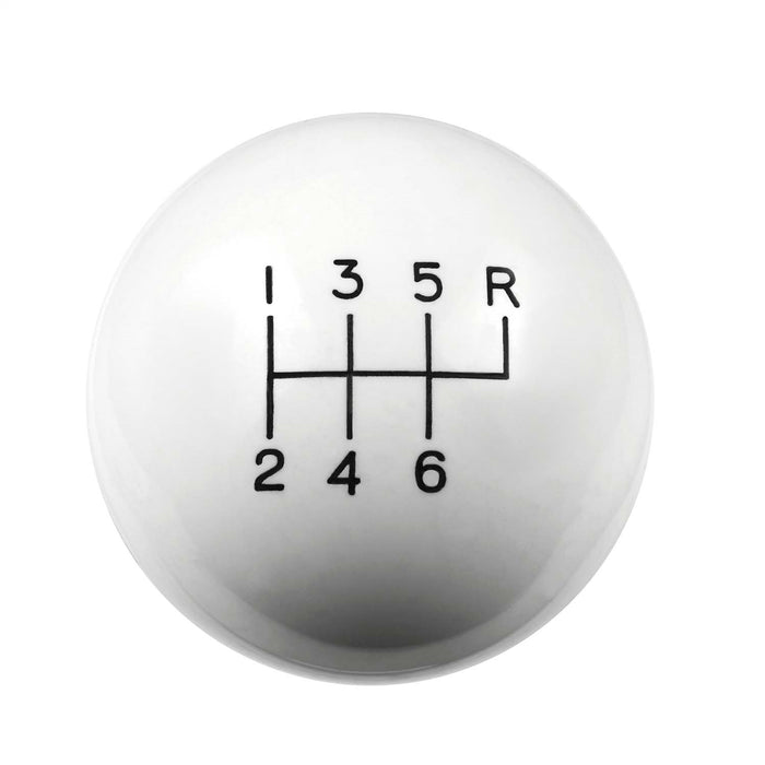 Hurst 1630016 Classic Shifter Knob; 6 Speed; M16-1.50 Threads; White; - Truck Part Superstore