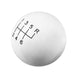 Hurst 1630040 Classic Shifter Knob; 6 Speed; 3/8 in.-16 Threads; White; - Truck Part Superstore