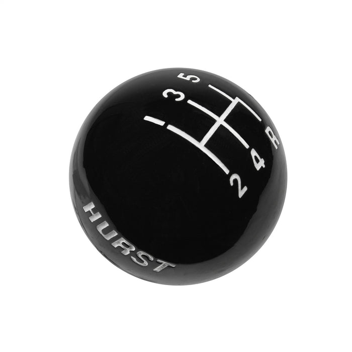 Hurst 1630125 Shifter Knob; Black 5-Speed; 3/8 in. 16 Threads; - Truck Part Superstore