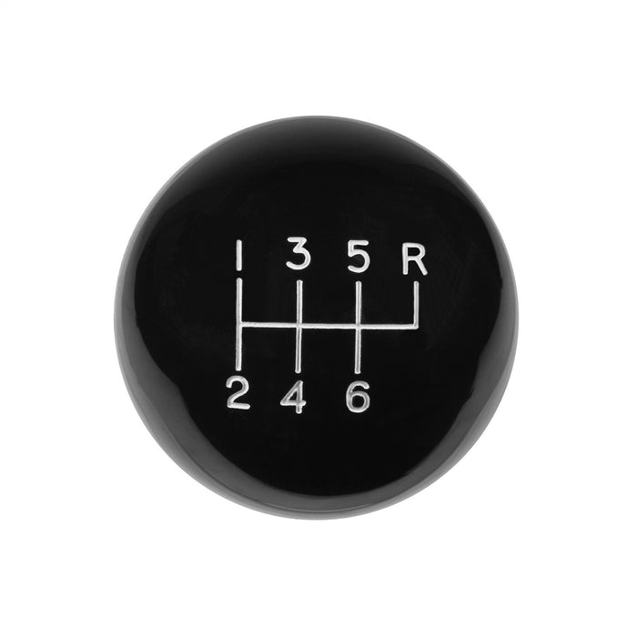 Hurst 1630140 Classic Shifter Knob; 6 Speed; 3/8 in.-16 Threads; Black; - Truck Part Superstore