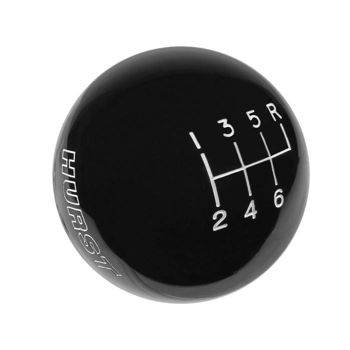 Hurst 1630156 Classic Shifter Knob; 6 Speed; 9/16 in.-18 Threads; Black; - Truck Part Superstore