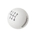 Hurst 1630225 Classic Shifter Knob; 6 Speed; M12-1.25 Threads; White; - Truck Part Superstore
