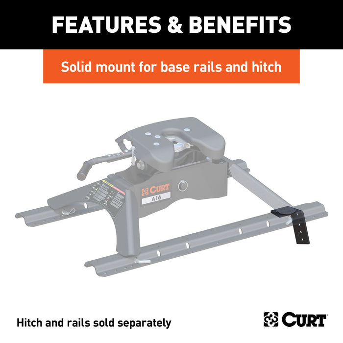 CURT 16303 Semi-Custom 5th Wheel Brackets; Select Dodge Ram 1500 - Truck Part Superstore