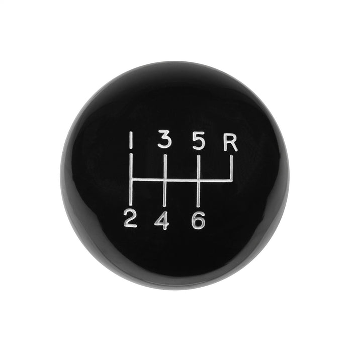 Hurst 1631040 Shifter Knob; 6 Speed; 3/8 in.-16 Threads; Black; - Truck Part Superstore