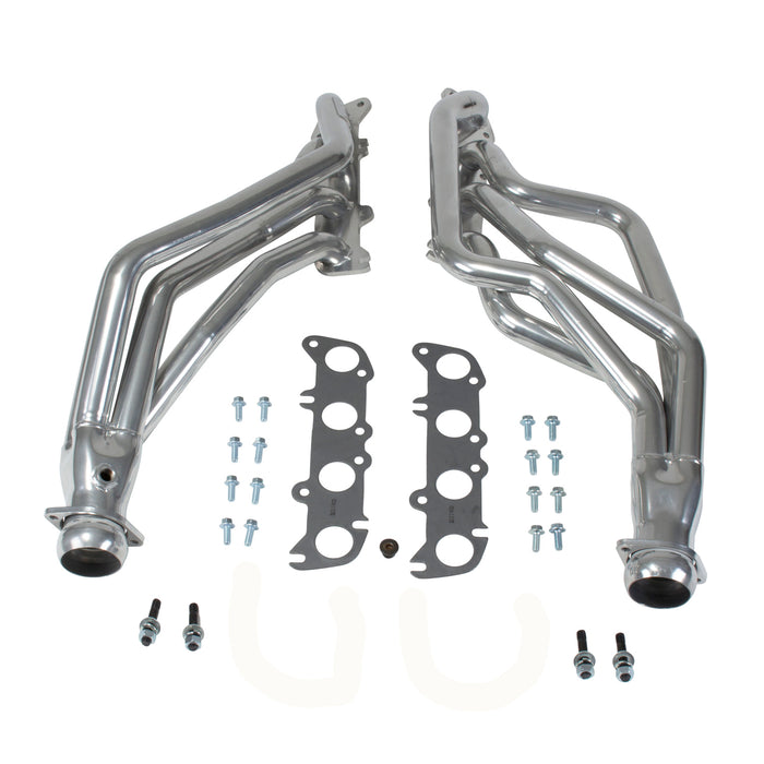 BBK Performance Parts 16340 1986-2004 MUSTANG COYOTE SWAP 1-3/4" LONG TUBE HEADERS (POLISHED SILVER CERAMIC) - Truck Part Superstore
