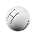 Hurst 1637624 Shifter Knob; White 3-Speed; 3/8 in. 16 Threads; - Truck Part Superstore