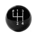 Hurst 1637627 Shifter Knob; 4 Speed; 3/8 in.-16 Threads; Black; - Truck Part Superstore