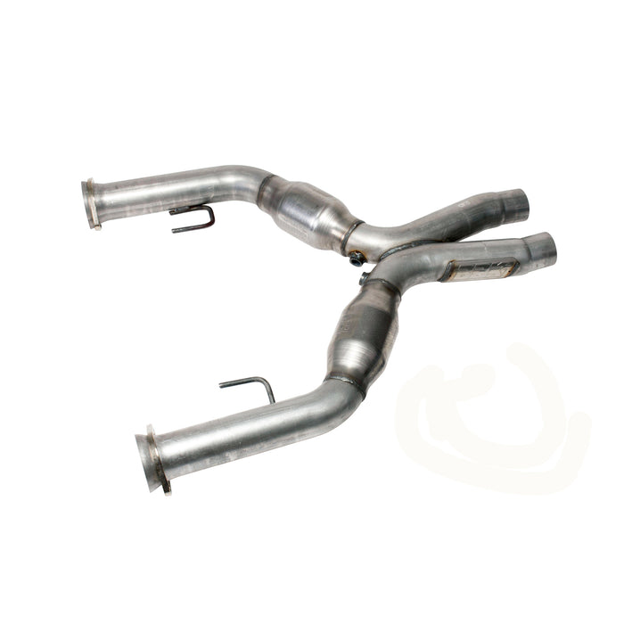 BBK Performance Parts 1637 2005-2010 MUSTANG GT 2-3/4 SHORT MID X PIPE WITH HIGH FLOW CATALYTIC CONVERTERS - Truck Part Superstore