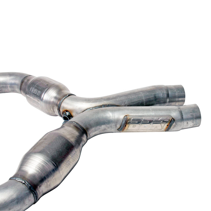 BBK Performance Parts 1637 2005-2010 MUSTANG GT 2-3/4 SHORT MID X PIPE WITH HIGH FLOW CATALYTIC CONVERTERS - Truck Part Superstore