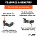 CURT 16400 Custom 5th Wheel Brackets; Select Chevrolet Silverado; GMC Sierra 1500 - Truck Part Superstore
