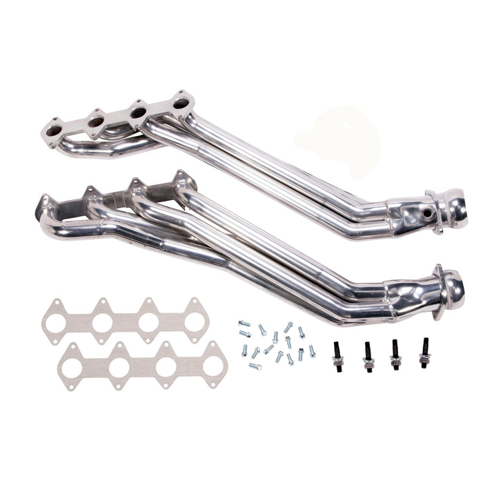 BBK Performance Parts 16410 2005-2010 MUSTANG GT 1 5/8 LONG TUBE EXHAUST HEADERS (POLISHED SILVER CERAMIC) - Truck Part Superstore