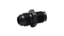 Vibrant Performance 16438 Inverted Seat Adapter Fitting; Size: -8AN x 5/8in.-18; Aluminum; Anodized Black; - Truck Part Superstore