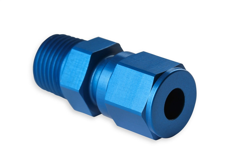 NOS/Nitrous Oxide System 16447NOS Pipe Fitting Compression; 3/16 in. Tube To 1/8 in.-27 NPT FTG; Blue; - Truck Part Superstore