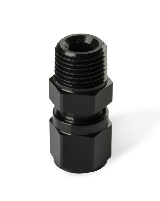 NOS/Nitrous Oxide System 16449NOS Pipe Fitting Compression; 3/16 in. Tube To 1/8 in.-27 NPT FTG; Black; - Truck Part Superstore