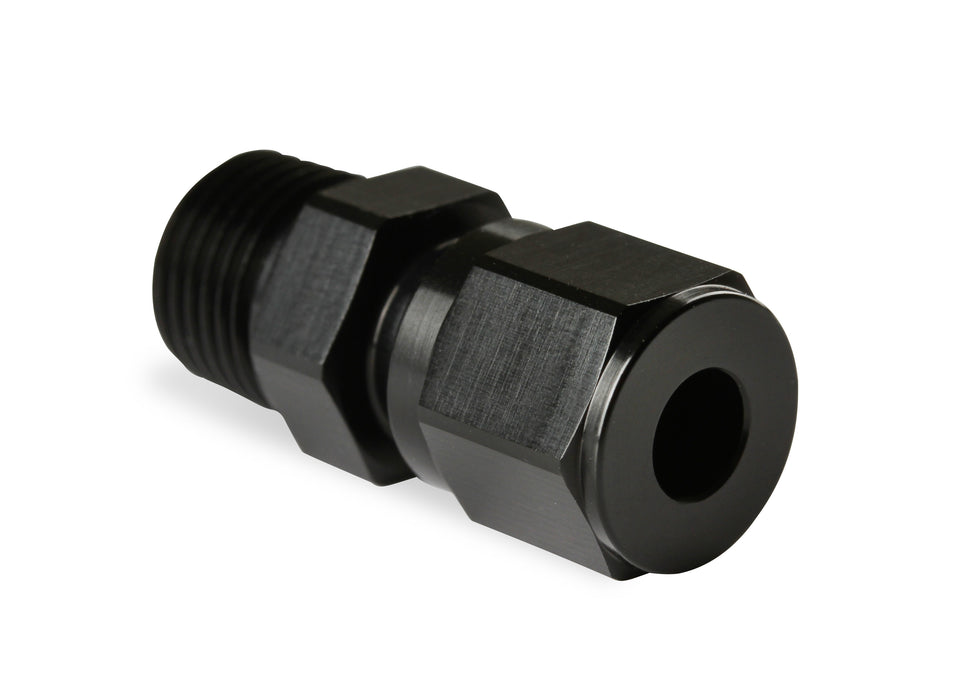 NOS/Nitrous Oxide System 16449NOS Pipe Fitting Compression; 3/16 in. Tube To 1/8 in.-27 NPT FTG; Black; - Truck Part Superstore