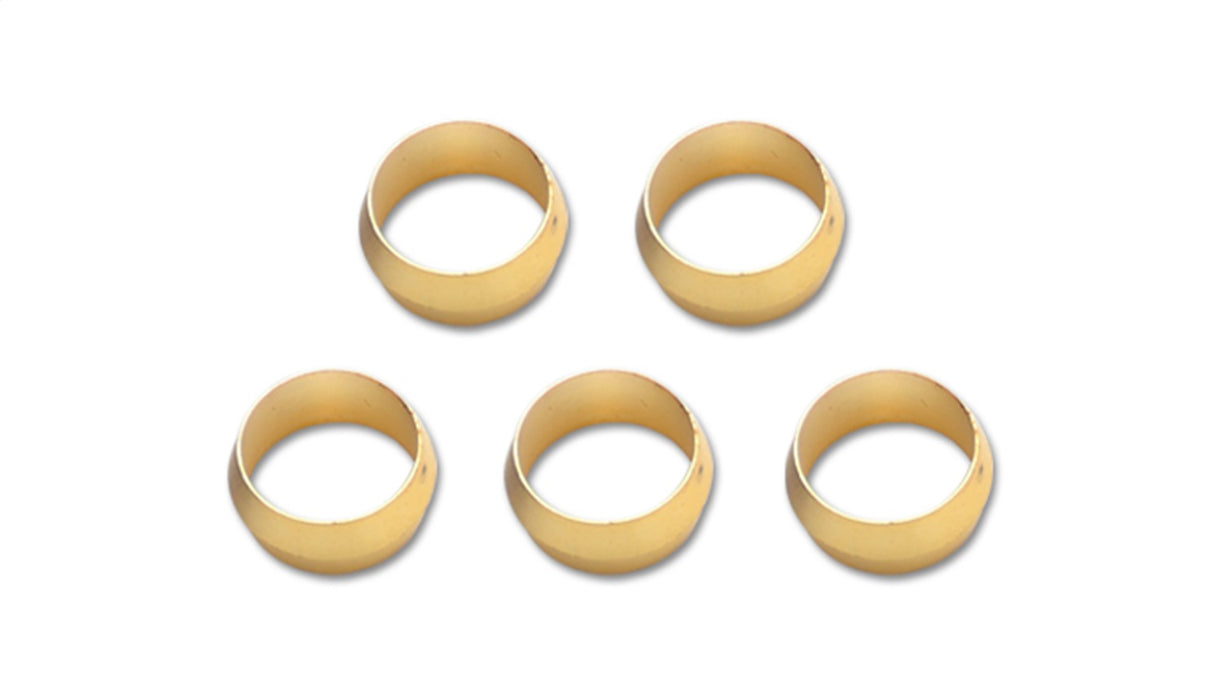 Vibrant Performance 16464 Brass Olive Inserts; Size 1/4 in.; Pack of 5; - Truck Part Superstore