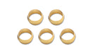 Vibrant Performance 16468 Brass Olive Inserts; Size: 1/2in.; Package of 5; Machined Finish; - Truck Part Superstore