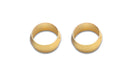 Vibrant Performance 16469 Brass Olive Inserts; Size 5/8 in.; Pack of 2; - Truck Part Superstore