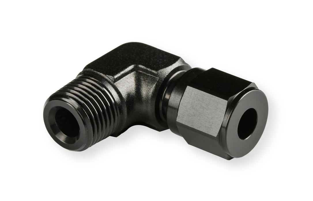 NOS/Nitrous Oxide System 16478NOS Pipe Fitting Compression; 3/16 in. Tube To 90 Deg. 1/8 in. NPT FTG; Black; - Truck Part Superstore