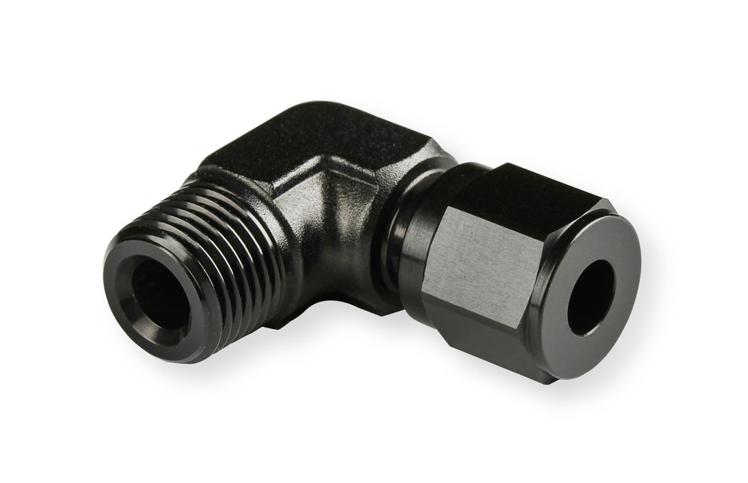 NOS/Nitrous Oxide System 16478NOS Pipe Fitting Compression; 3/16 in. Tube To 90 Deg. 1/8 in. NPT FTG; Black; - Truck Part Superstore