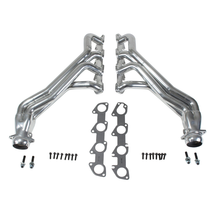 BBK Performance Parts 16480 2005-19 Dodge 6.1L 6.2L 6.4L CHALL CHAR LONG TUBES (POLISHED SILVER CERAMIC) - Truck Part Superstore