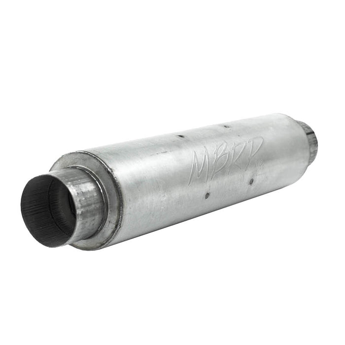 MBRP M1004A 4 Inch Inlet/Outlet Quiet Tone Exhaust Muffler 24 Inch Body 6 Inch Diameter 30 Inch Overall Aluminized Steel MBRP - Truck Part Superstore