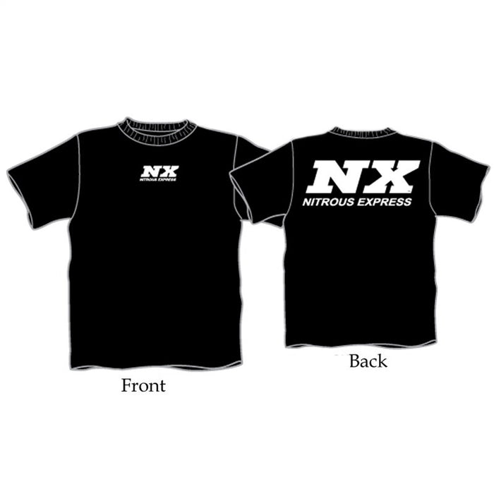 Nitrous Express 16505 6X Black T-Shirt W/WHITE NX - Truck Part Superstore