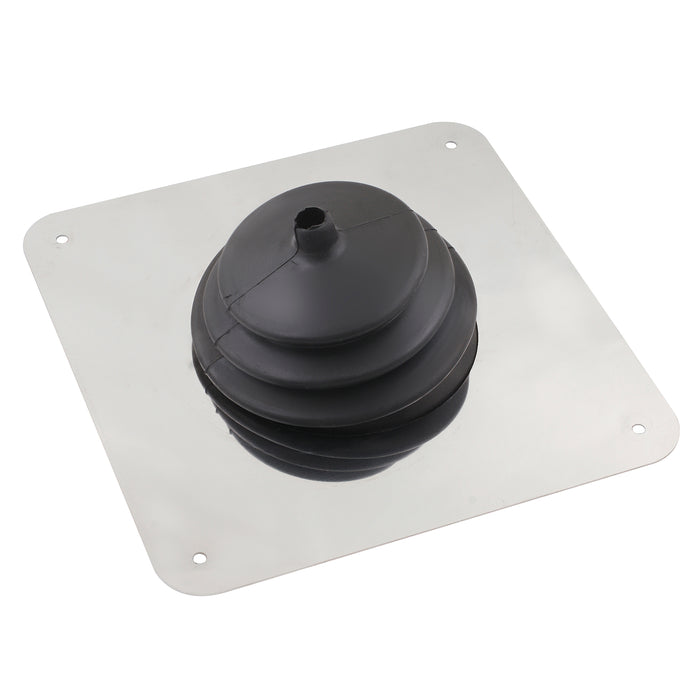 Mr Gasket 1650 Shifter Boot;  8 in. Square Boot Plate; - Truck Part Superstore