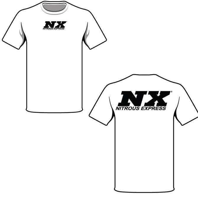 Nitrous Express 16514 LARGE  WHITE T-SHIRT W/ BLACK NX . - Truck Part Superstore