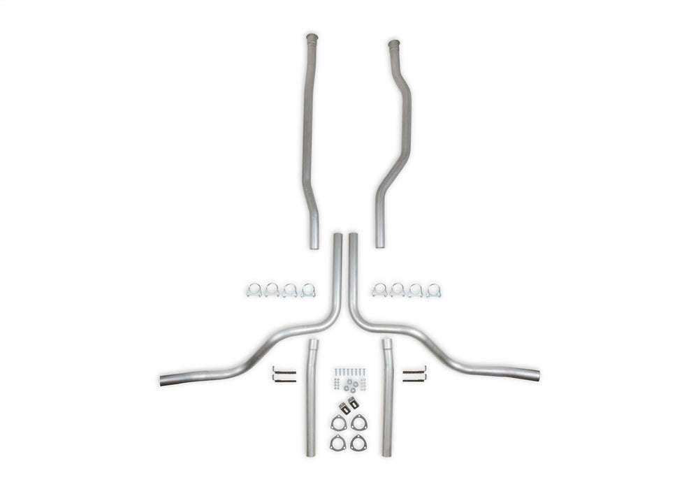 Hooker 16526HKR Dual Competition Header Back Exhaust System Kit - Truck Part Superstore